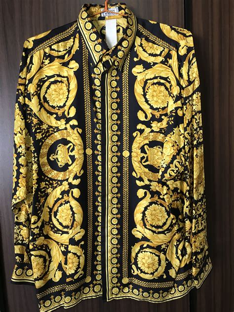 versace silk shirt for sale|versace silk shirt vintage.